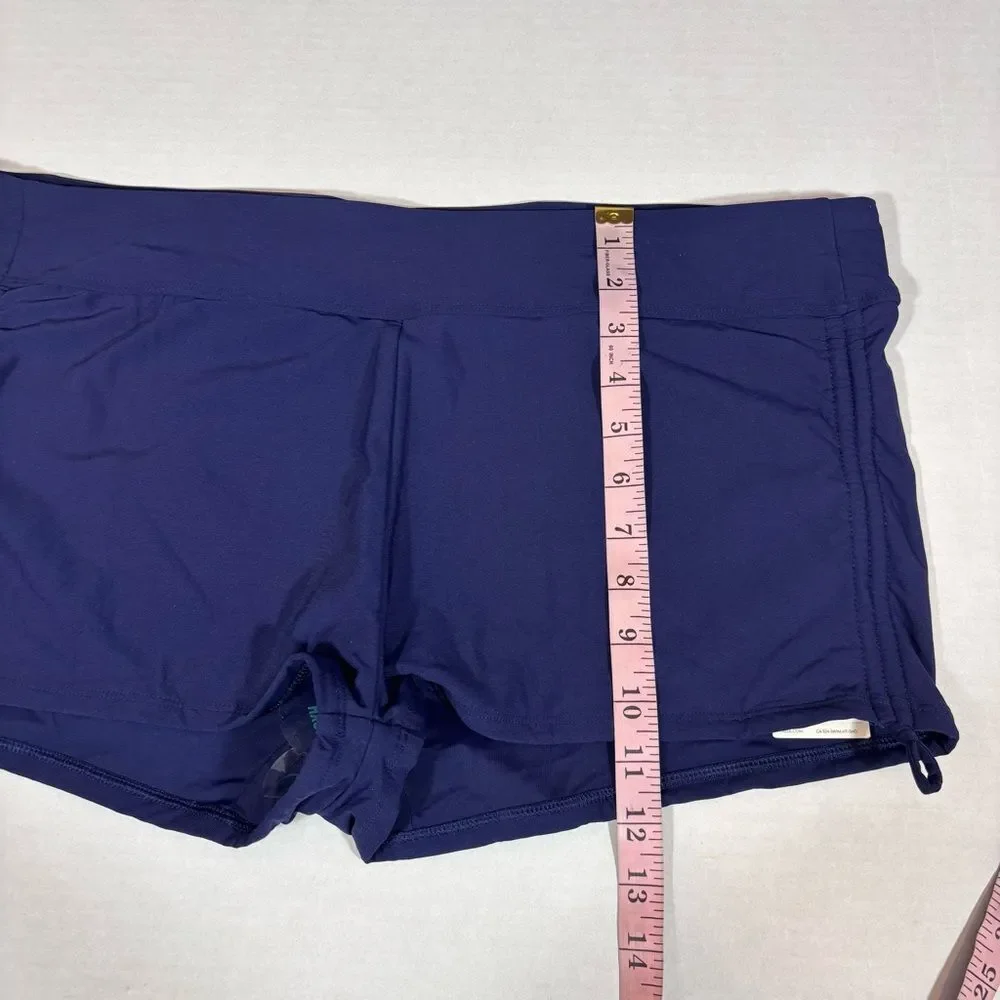 CALIA Women's Mid Rise Swim Short NEW with tags Size XXL Opulent Blue